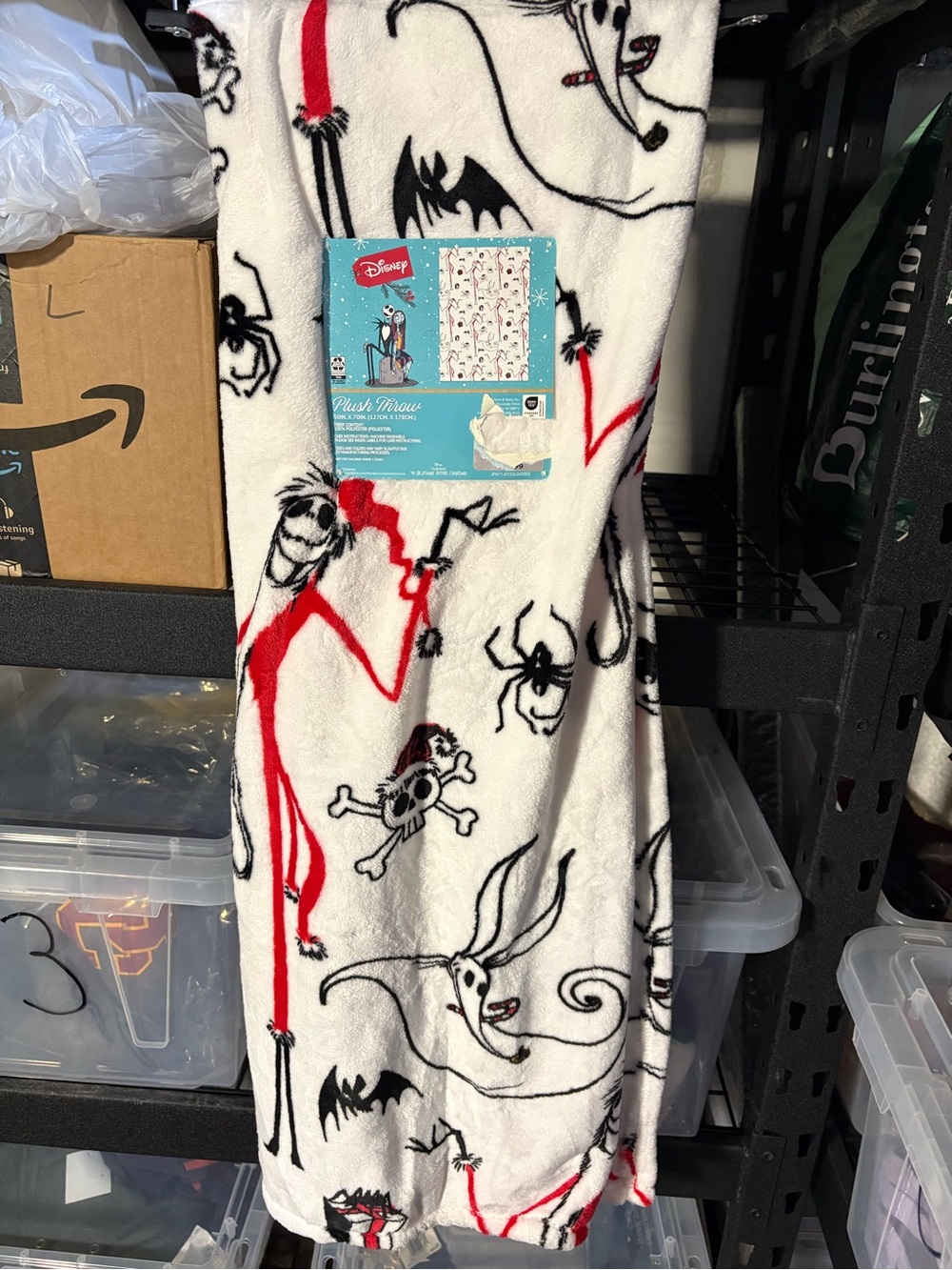 The Nightmare Before Christmas Jack Skellington Christmas Plush Blanket 50x70